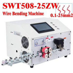 ZW25 0.1-25mm2 Automatic Wire Stripping Bending Machine Computer AWG17 to AWG5 6mm2 16mm2 25mm2 Angle PVC Cable Bender