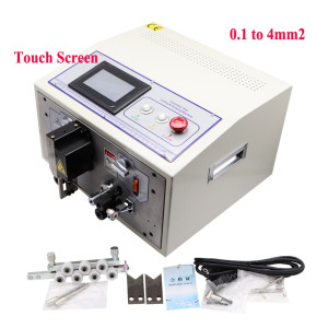 SD/S Automatic Computer Wire Stripping Peeling Cutting Machine 0.1 to 4mm2 Wire Stripper Touch Screen Control 220V 110V