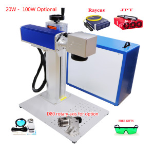 Raycus JPT MOPA M7 60W 70W 100W Fiber Laser Engraver Metal Cutting Marking Machine EZCAD2 Galvo Ring Engraving  JCZ Main Board