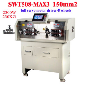 1-150mm MAX3 Full Servo Motor Driver Wire Peeling Stripping Cutting Machine Automatic Touch Screen Cores Cable Stripper