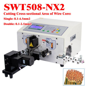 NX2 0.1-4.5mm2 Automatic Computer Wire Stripper Twisting Peeling Stripping Cutting Machine Cable Twister Cutter 220V 110V