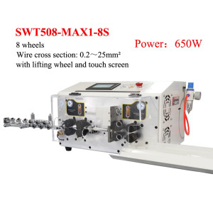 8 Wheels MAX1-8S Computer Automatic Wire Stripper Stripping Machine for 0.2～25mm² Wires with Touch Screen Control